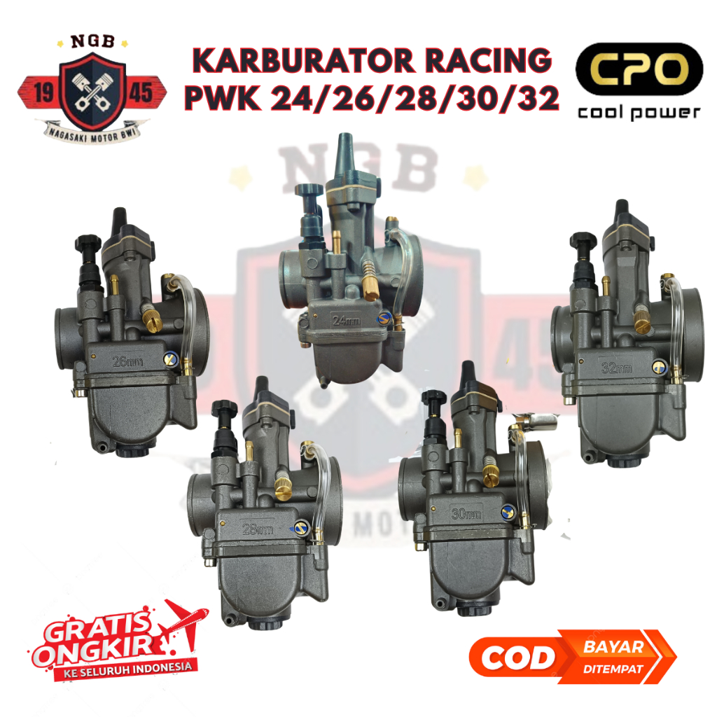 Karburator Racing Original CPO PWK 26 / 28 / 30 / 32 - Karbu PWK Resing Motor Universal Original