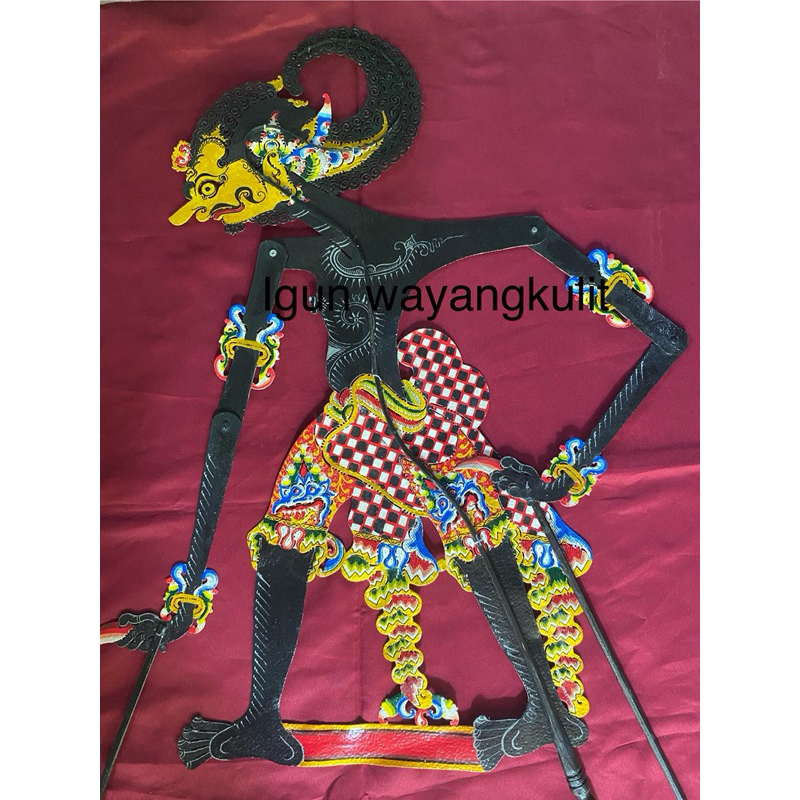 wayang kulit werkudara/wayang kulit asli werkudoro