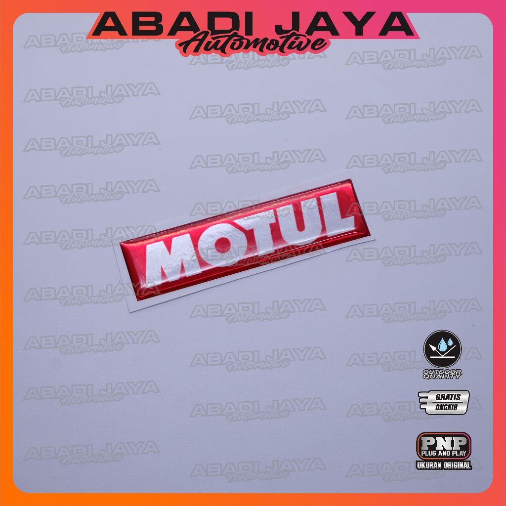 Emblem logo motul / emblem timbul motul / sticker motul / stiker logo motul / emblem 3d motul / stik