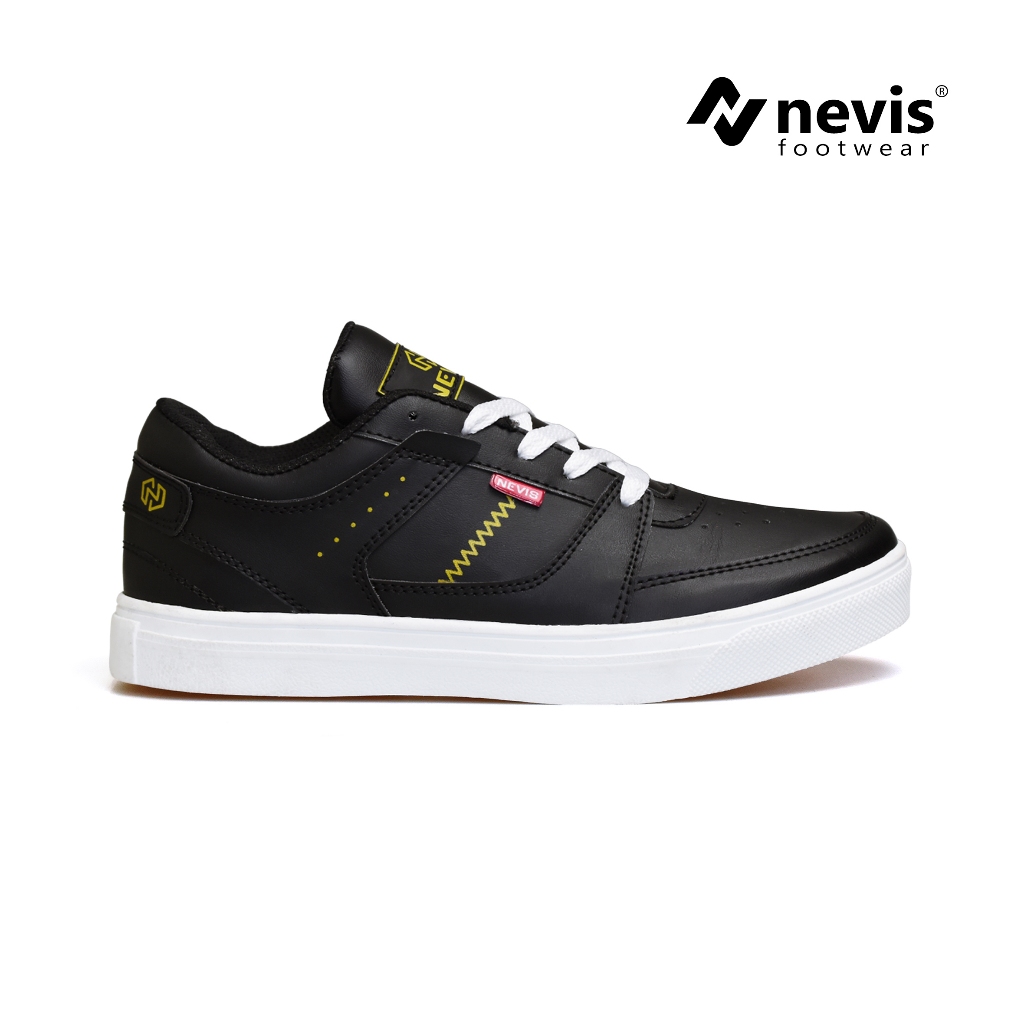 NEVIS Sepatu Sneakers Casual Pria Wanita Aero 36-43 Hitam Sekolah
