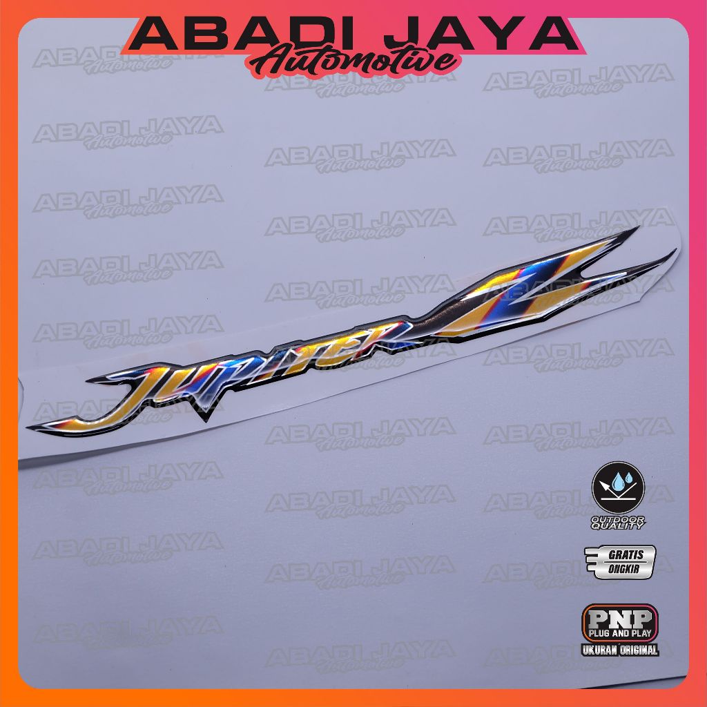 Emblem Yamaha Jupiter Z / Emblem Timbul Jupiter / Emblem Titanium Jupiter Z / Stiker Logo Jupiter Z 