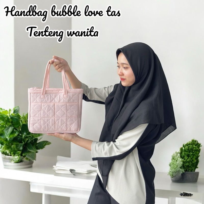 TAS Notebook Kecil /Habdbag Bubble Love Tas Tenteng Wanita