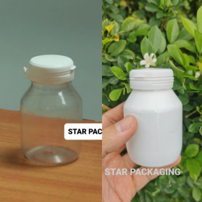 Botol 120ml Botol Kapsul 60ml Botol Isi 60 120 kapsul Tutup Segel