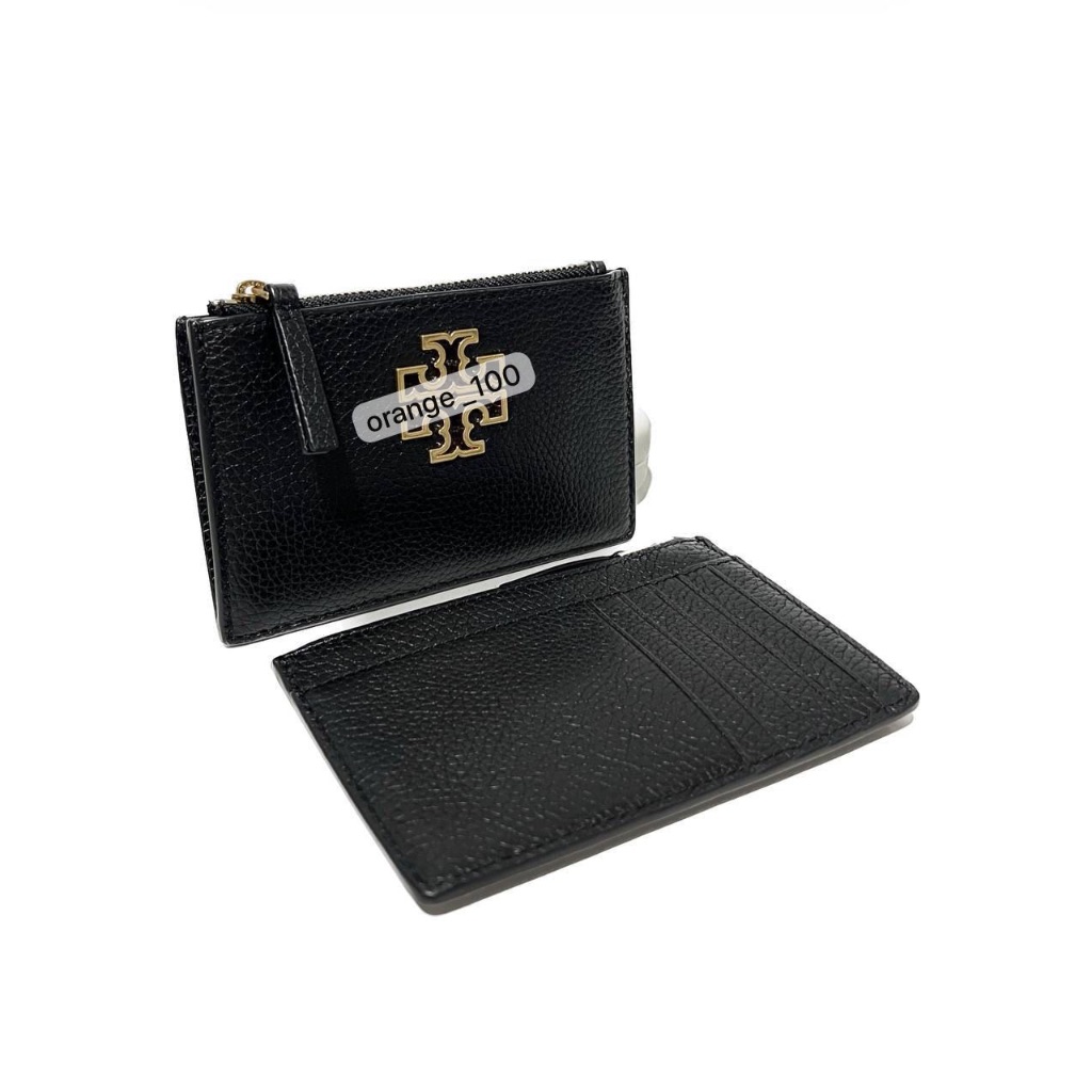 DOMPET TB BRITTEN ZIP CARD CASE LEATHER ORIGINAL