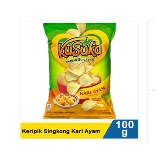 

kusuka keripik singkong kari ayam 100g