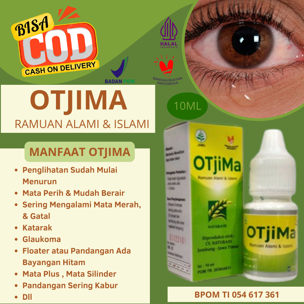 OTjima - Tetes Mata Herbal Tetes Mata Perih Dan Berair Katarak Minus Silinder Original BPOM MUI