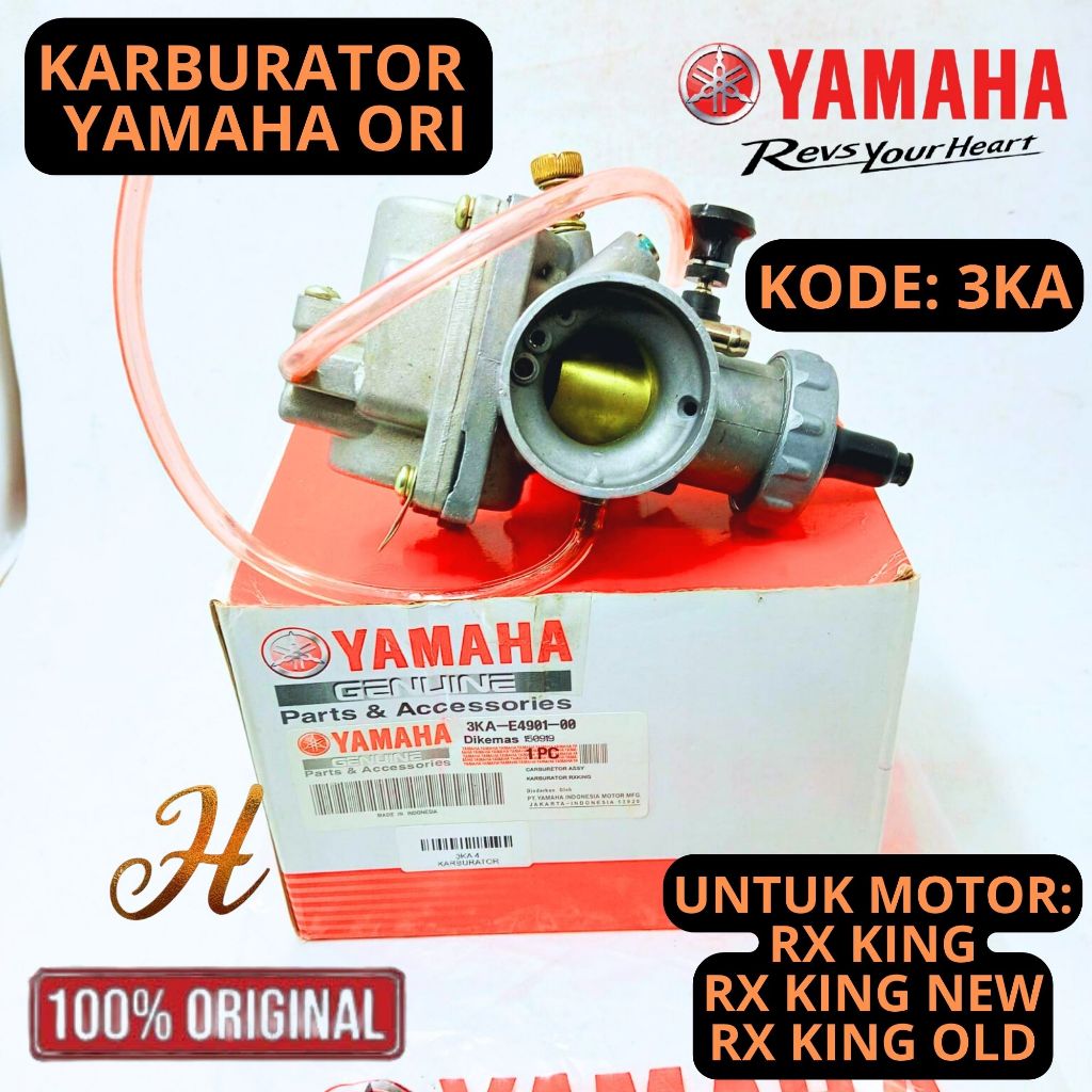 KARBURATOR YAMAHA 3KA GARANSI RX KING,RX KING NEW,RX KING OLD 100% ASLI ORIGINAL YAMAHA