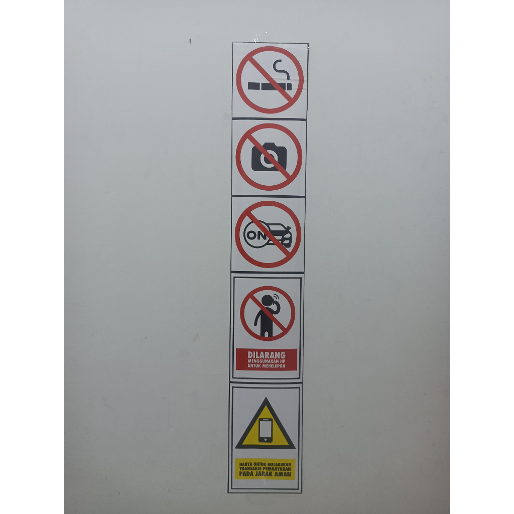 

BH01 Sticker Larangan Tiang Kanopi Spbu Pertamina