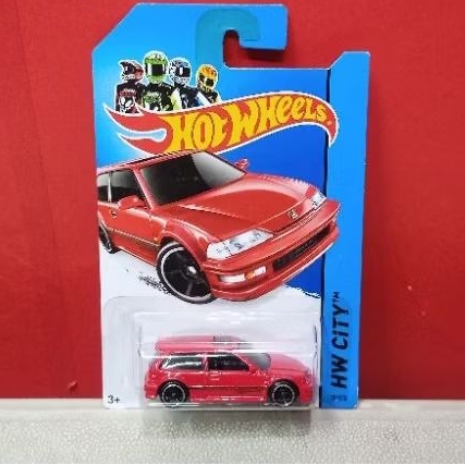 Hot Wheels 1990 Honda Civic EF merah