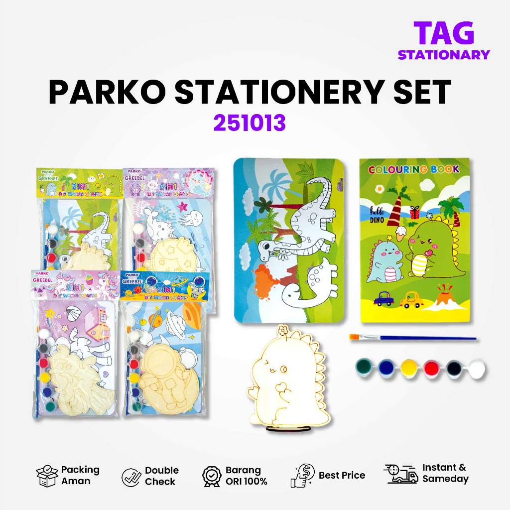 PARKO Paket Lomba Melukis Anak Tk Sd / DIY Coloring Set For Kids 251013 / Hadiah Hampers Ulang Tahun
