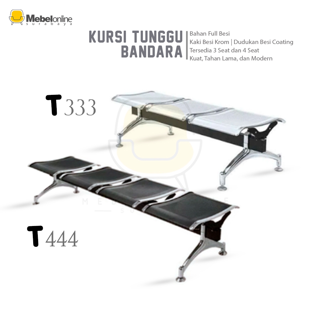 Kursi Bandara/Airportchair/Kursi Tunggu  Tanpa Sandaran