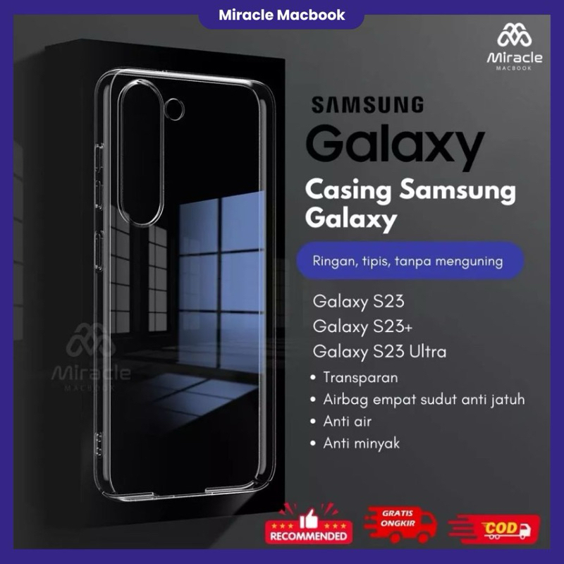Casing Anti Crack Acrylic Bening Samsung Galaxy S25 S25 Edge S25+ S25 Ultra S24 FE S22 S22 Plus S20 