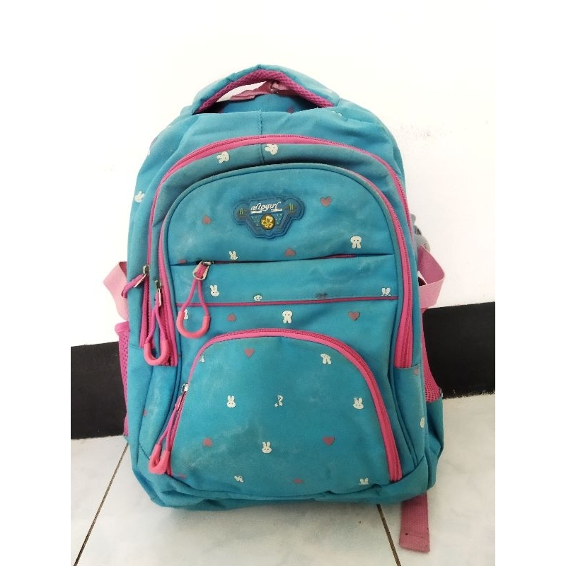 Ransel_Tas Anak_Alto girl_bluepink_Tas Gendong_Preloved