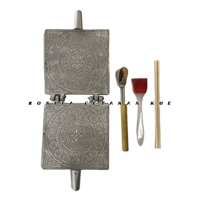 Ernarahmatih - Rosita Cetakan Kue Egg Roll Jepit Semprong + Penggulung Supit Kecil