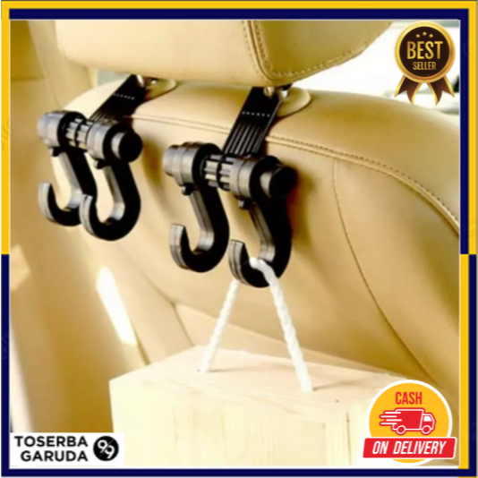 0 HOOK CAR SEAT HANGER / Car Hook Gantungan Barang Mobil BIASA Hook Car Seat Hanger