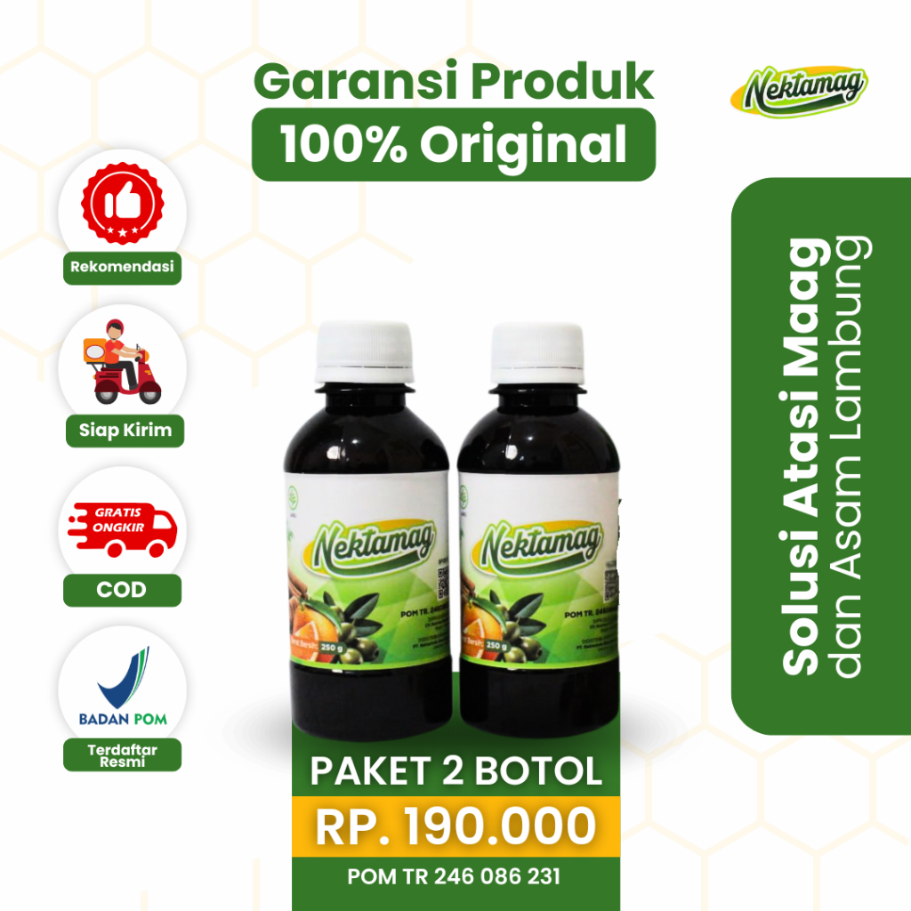 Nektamag 250ml - Madu Lambung Asli - Madu Kunyit Teripang