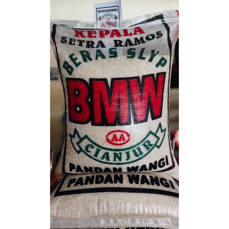 

beras cap BMW cianjur slyp pulen dan enak