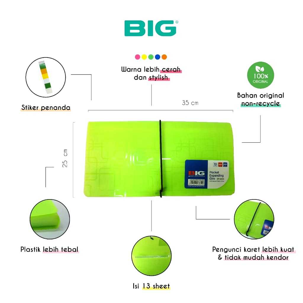 

BIG Map Expanding File A6 / Map GIRO / Map Sekat TALI 6005