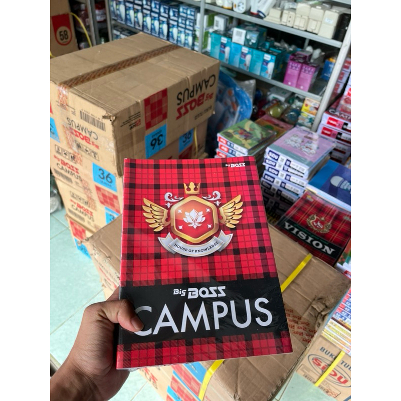 

buku tulis bigboss campus besar 36 lembar & 50 lembar 1 pak isi 10 ukuran B5