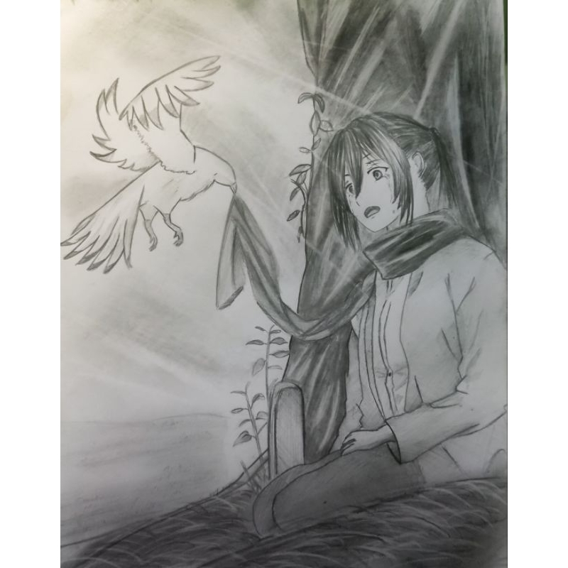 

gambar Mikasa kertas a4