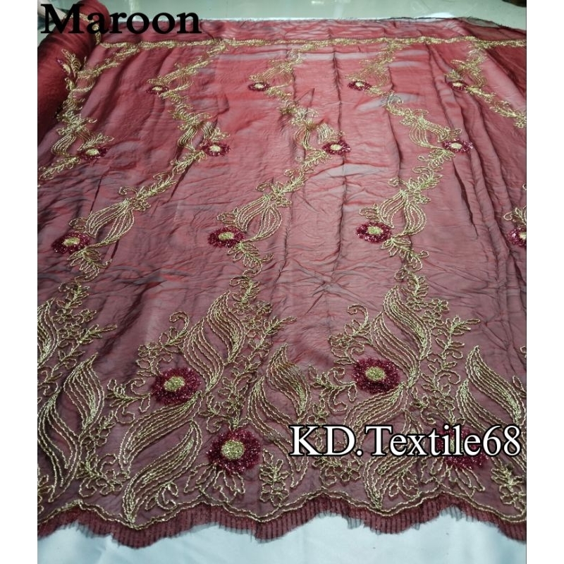 bahan sari India / kain sari India / kain sari India terbaru.