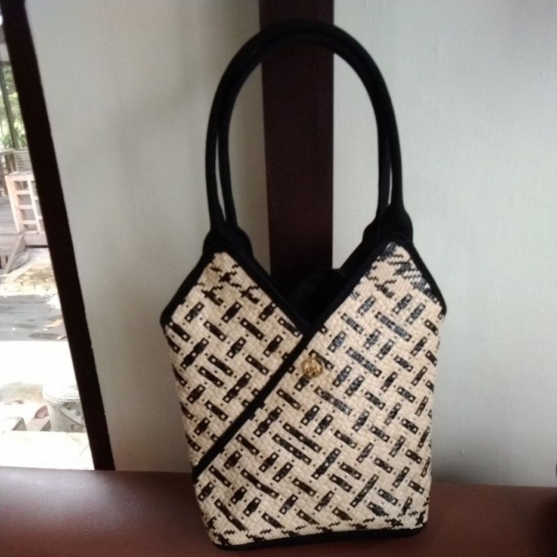 Top bag Denise/tas wanita/tas denim/Indang Apang galeri