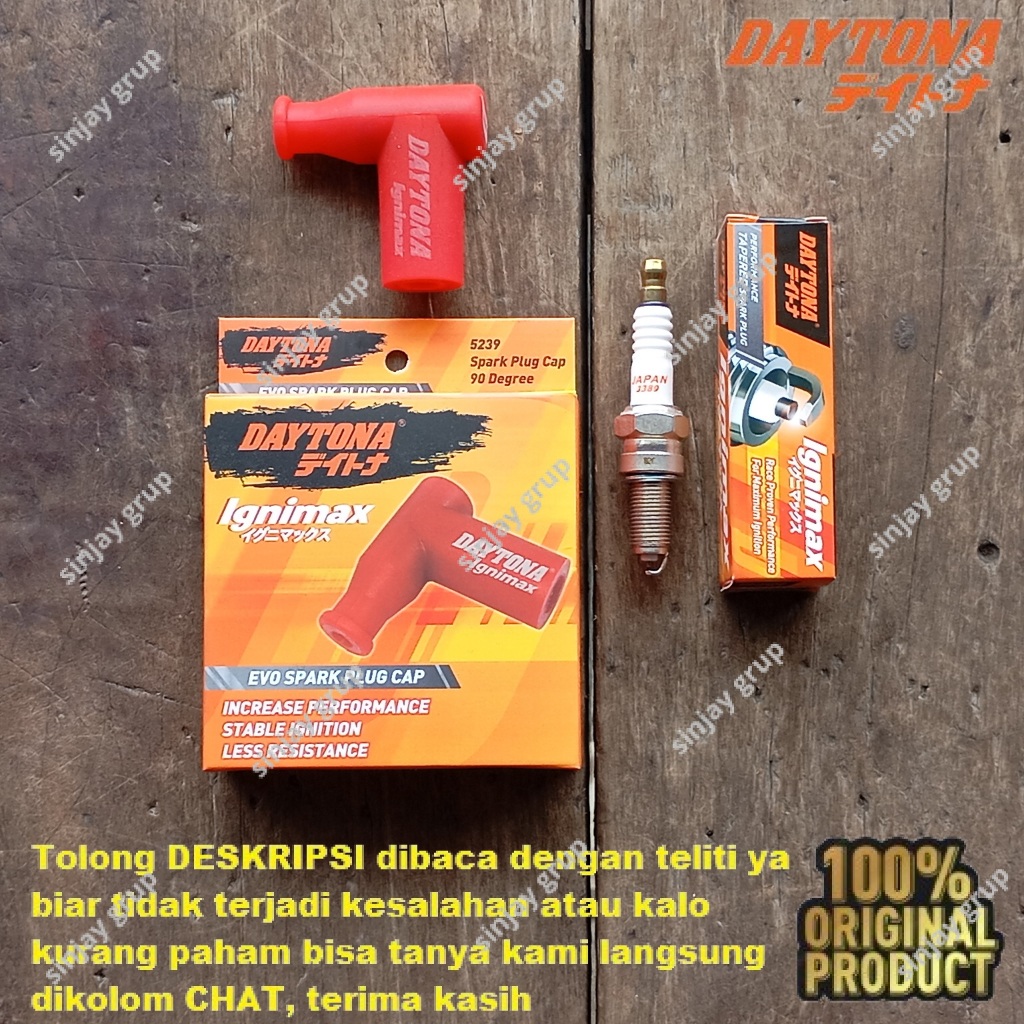 Daytona Racing Cangklong Busi Supra X 125 Karisma Kirana Revo Absolute 110 Blade CS1 Cop Dop Tutup A