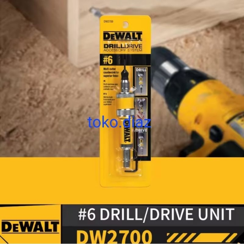 Mata Bor DeWALT #6 DW2700 Drill Flip Drive Complete Unit 2 In 1 Countersink Wood