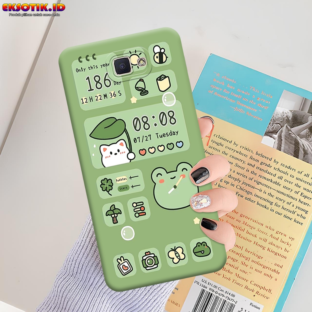 Case SAMSUNG J7 PRIME - Eksotik.id - Casing SAMSUNG J7 PRIME - Case CUTE DINO - Skin Handphone - Sil