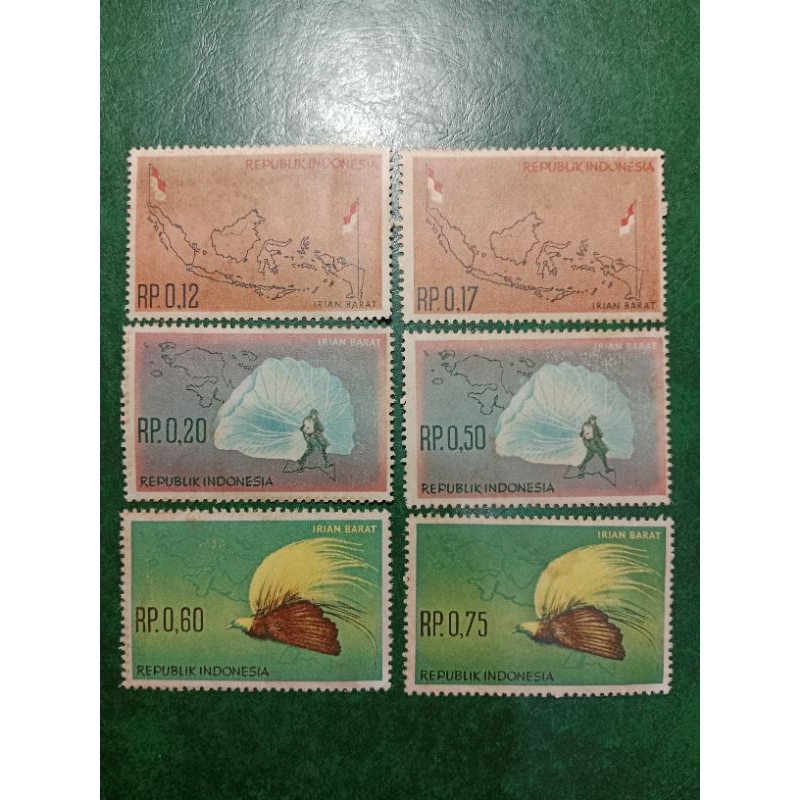 

Prangko Irian Barat 6 Pcs Tahun 1963 UN USED