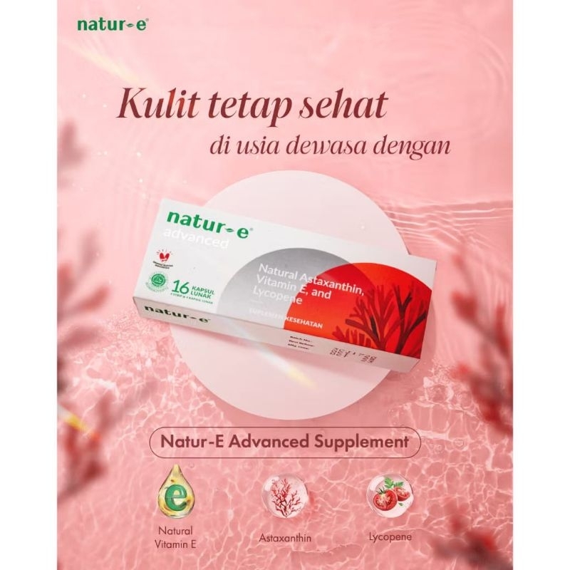 NATUR E Kapsul 100 IU / 300 IU / Natur E Advanced 16 Kapsul Dan 32 Kapsul Original