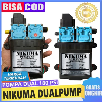 NIKUMA DUAL PUMP 180 PSI - Pompa dc dinamo ganda