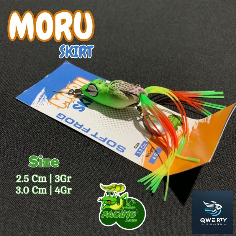 Umpan Casting Soft Frog Moru Skirttt 2.5cm 3cm Bahan Elastis | Umpan Casting Gabus Kocolan | Umpan K