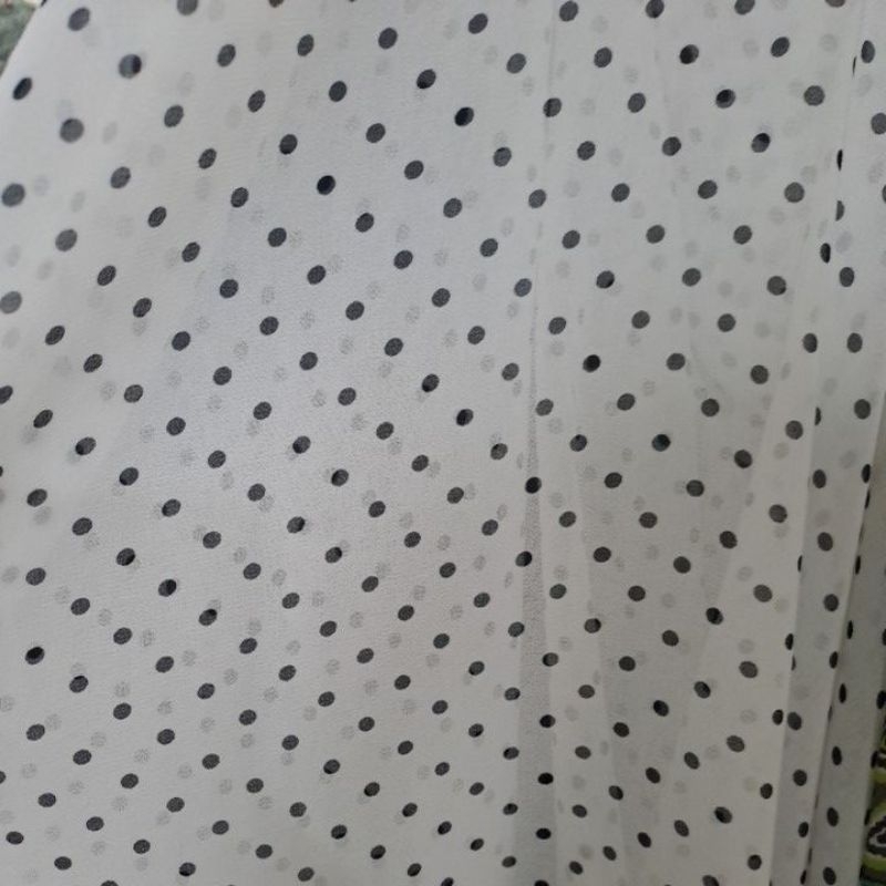 kain Chiffon ceruti // bahan polkadot // sifon polkadot