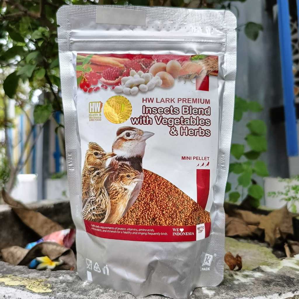HW PREMIUM BRANJANGAN PAKAN VOER BURUNG BRANJANGAN INSECT BLEND WITH  HW LARK PREMIUM BRANJANGAN