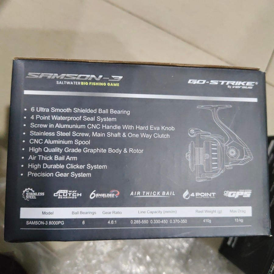 reel versus gostrike samson 3 8000 pg power handel samson iii
