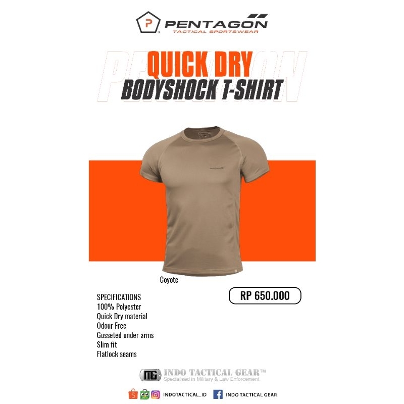 Pentagon Bodyshock MK2 Quick Dry T-Shirt