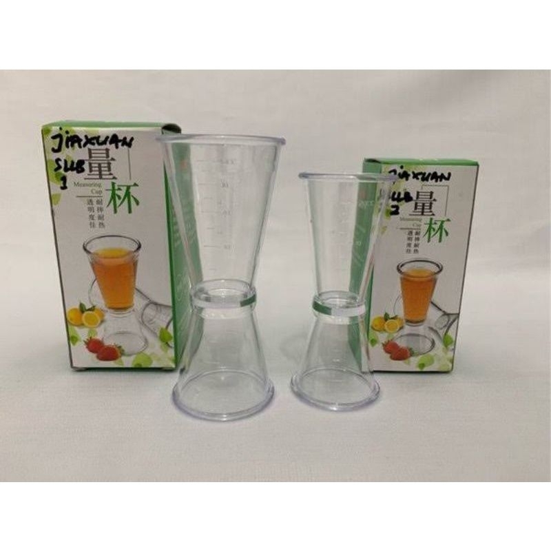 JIGGER PLASTIK AKRILIK TAKARAN AIR