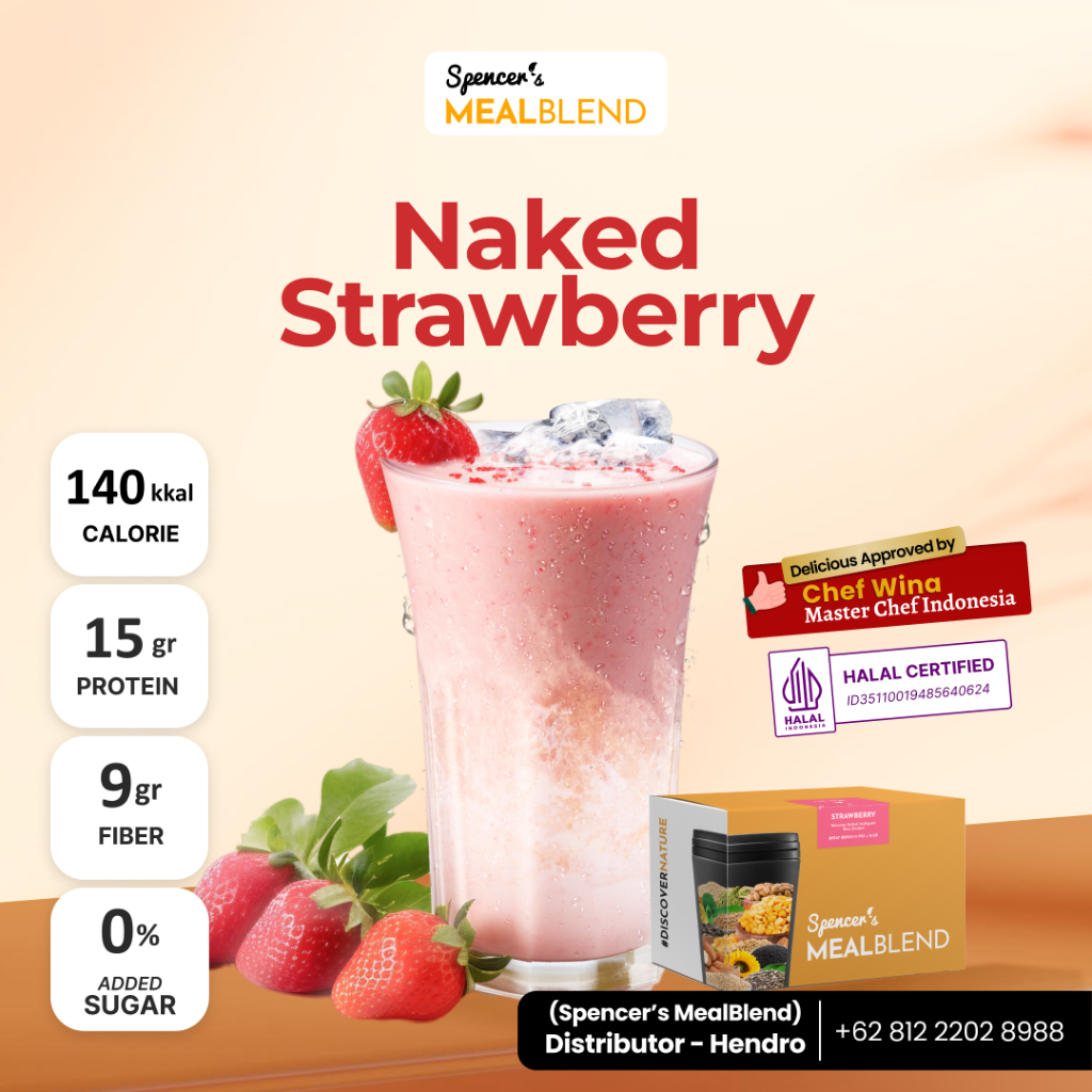 

Spencer’s MealBlend Multigrain | Naked Strawberry | 100% Original | Solusi Langsing