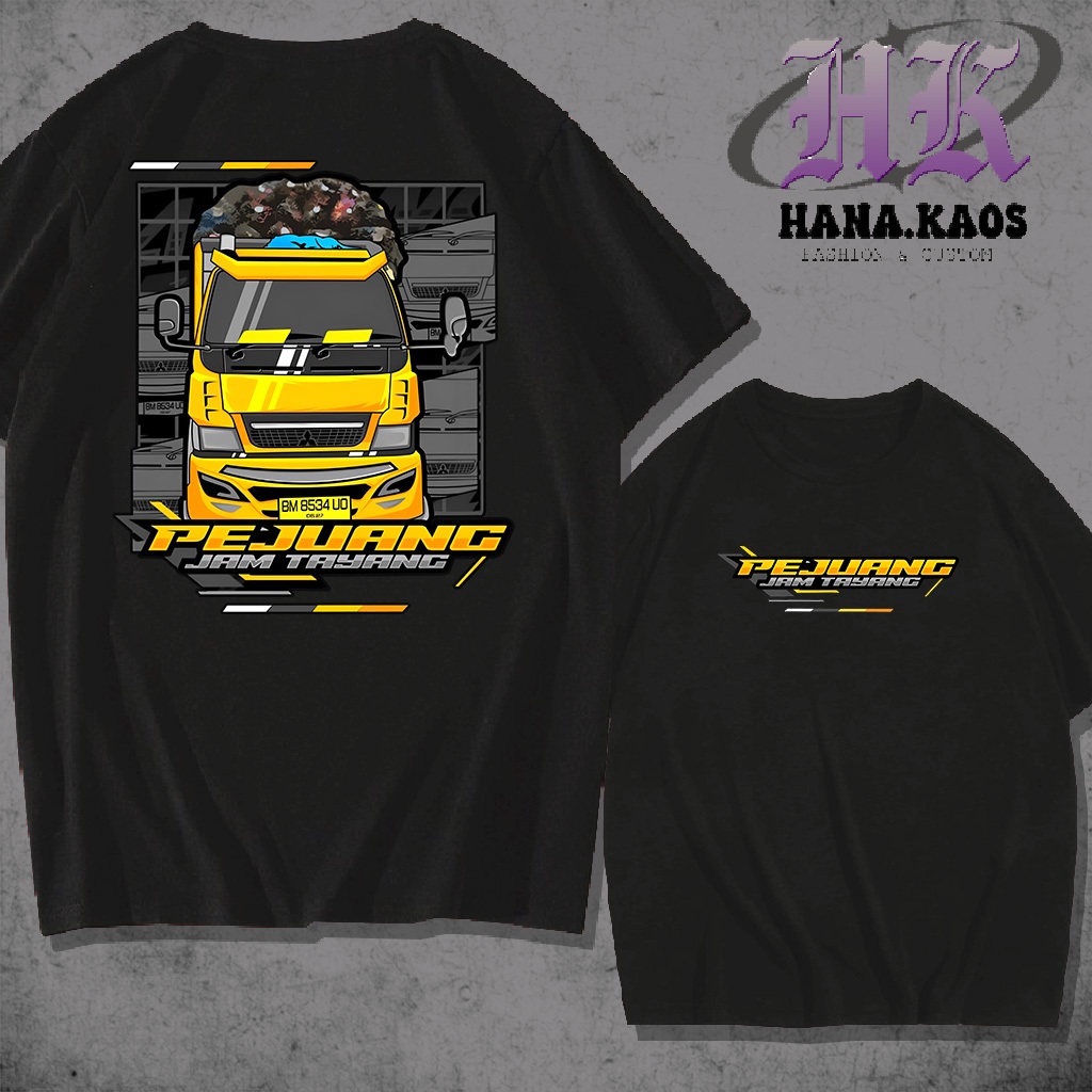 HANAKAOS- KAOS DISTRO TRUCK KEJAR JAM TAYANG - Kaos Pria Distro Original Keren Terbaru Kaos Kekinian