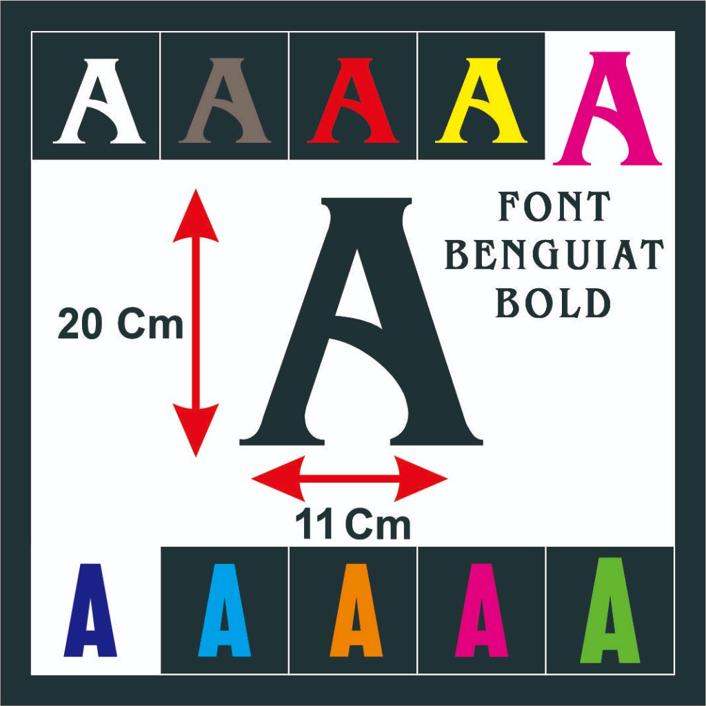 

READY STIKER CUTTING MENYALAH " NAMA FONT Benguiat 20 X 11 CM HURUF SATUAN UNTUK LABEL / DINDING TULISAN DLL