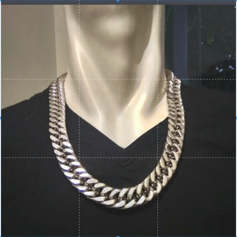 Kalung Pria Titanium Rantai Besar / Kalung Pria Titanium Anti Karat Ukuran Jumbo