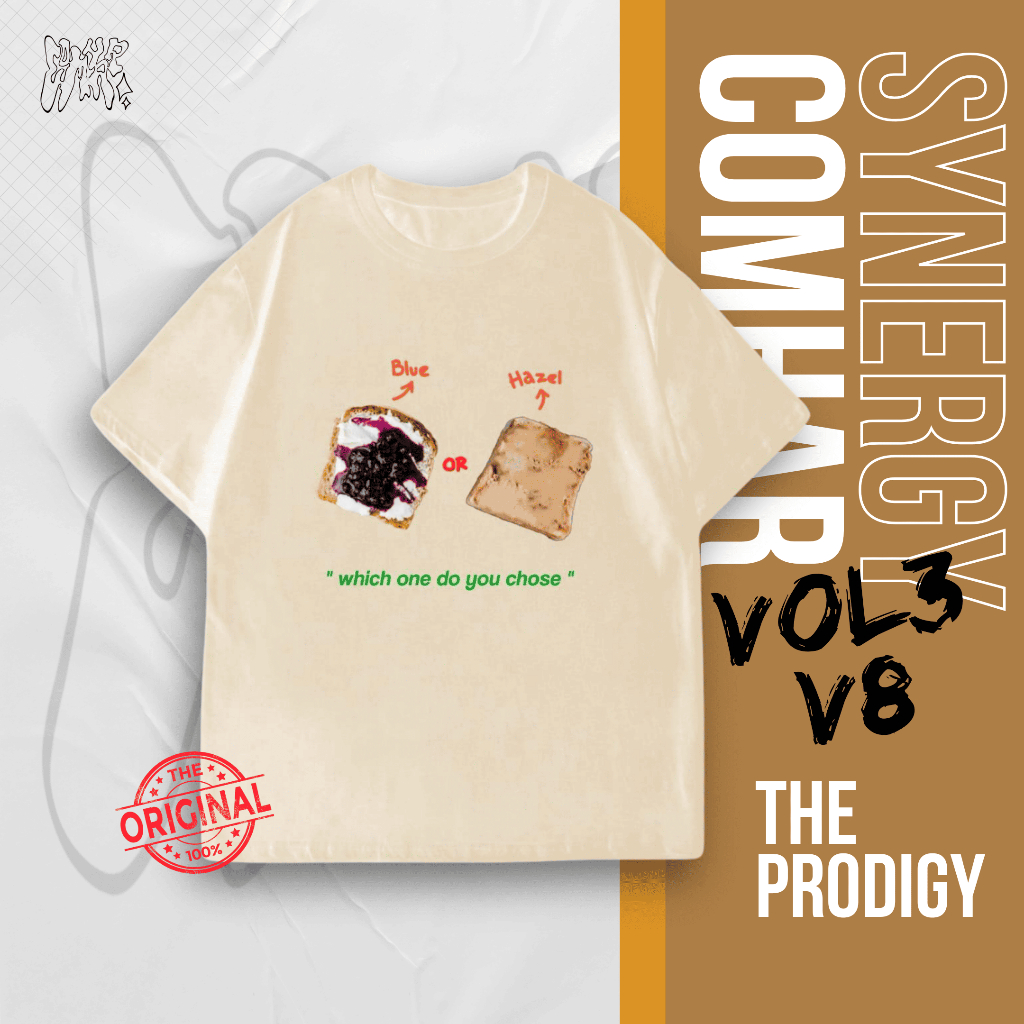 T-Shirt The Prodigy Synergy Comhar - Kaos Playful Pastel | Katun 20s Premium