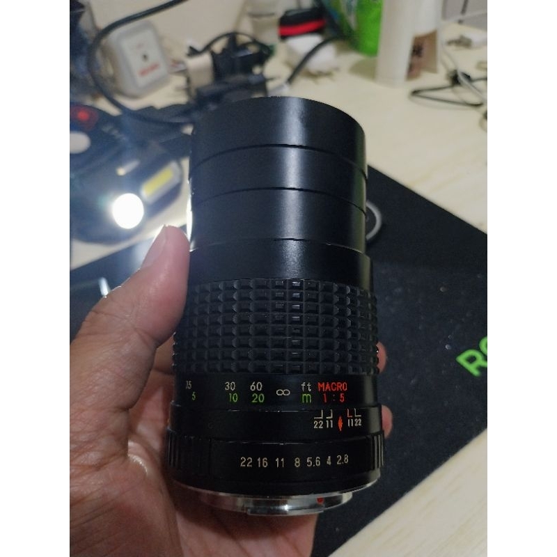 lensa manual ozunon 135mm f2.8 .