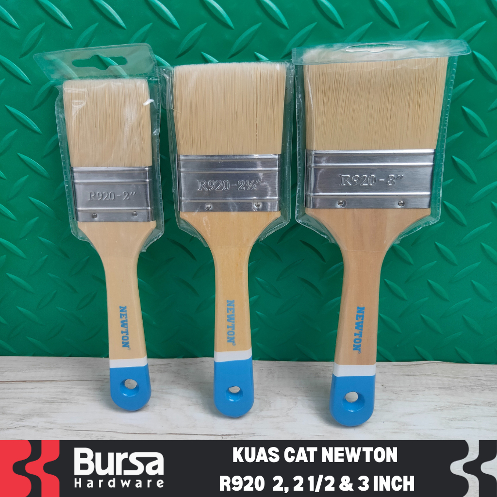Kuas Cat Tembok Serbaguna Newton Bulu Sintetis R920 2, 2.5 dan 3 Inch