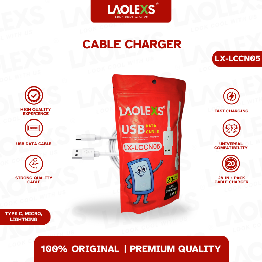 LAOLEXS - Kabel Data Fast Charging 2.4A LCCN05