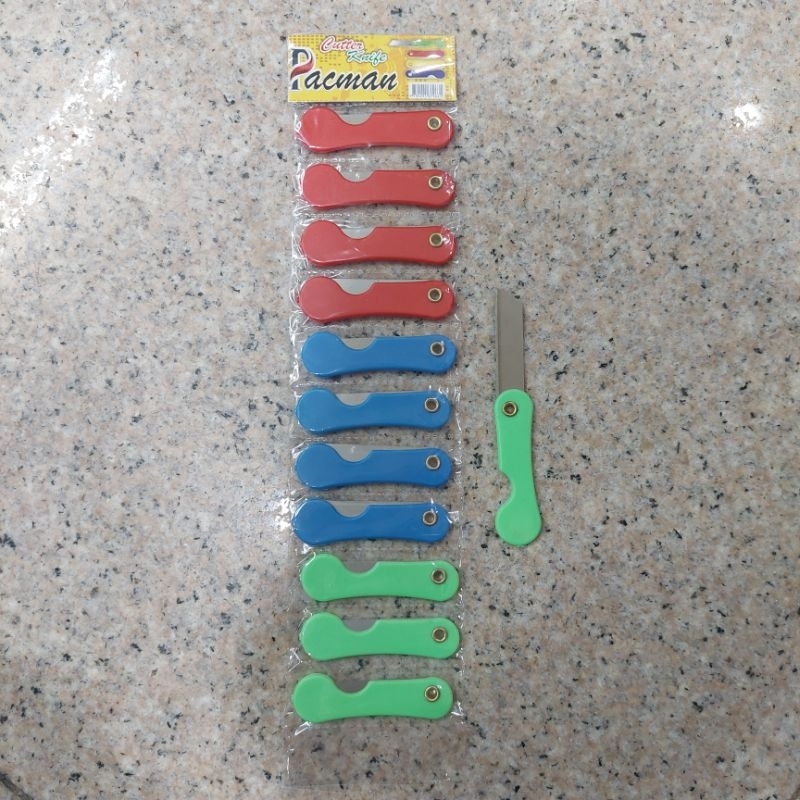 

(PAK) Pisau Lipat Isi 12 Pcs / Cutter Lipat Renceng Isi 12