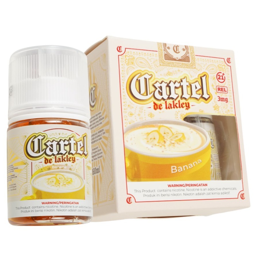 Cartel de Lakley BANANA OAT DRINK 60ML by Rizky Ritonga x Lakley Liquid Vape Freebase