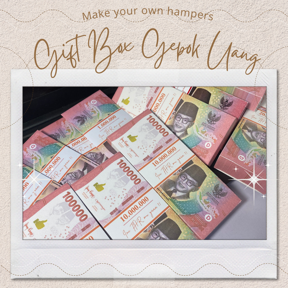 

BOX dan amplop Berbentuk Gepok uang THR 1-20 JT | BOX THR |Happy Birthday|Happy Graduation |Happy Wedding | Special for u | untuk hadiah anti-mainstream