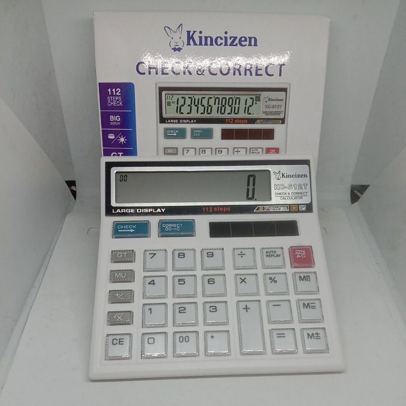 

Calculator Kincizen 512T 12 Digit warna putih